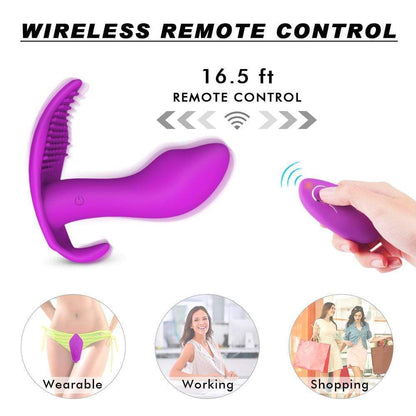 Kinky Cloth 200001516 Wearable Dildo Vibrator Combo with Remote Control