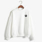Kinky Cloth White / XL Weed Leaf Emblem Sweatshirt