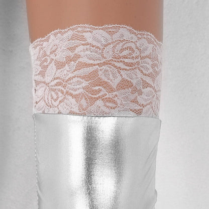 Kinky Cloth Wet Look Lingerie Lace Stocking