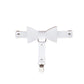 Kinky Cloth 200001886 White Bow Leather Single Clip Leg Garter Belt