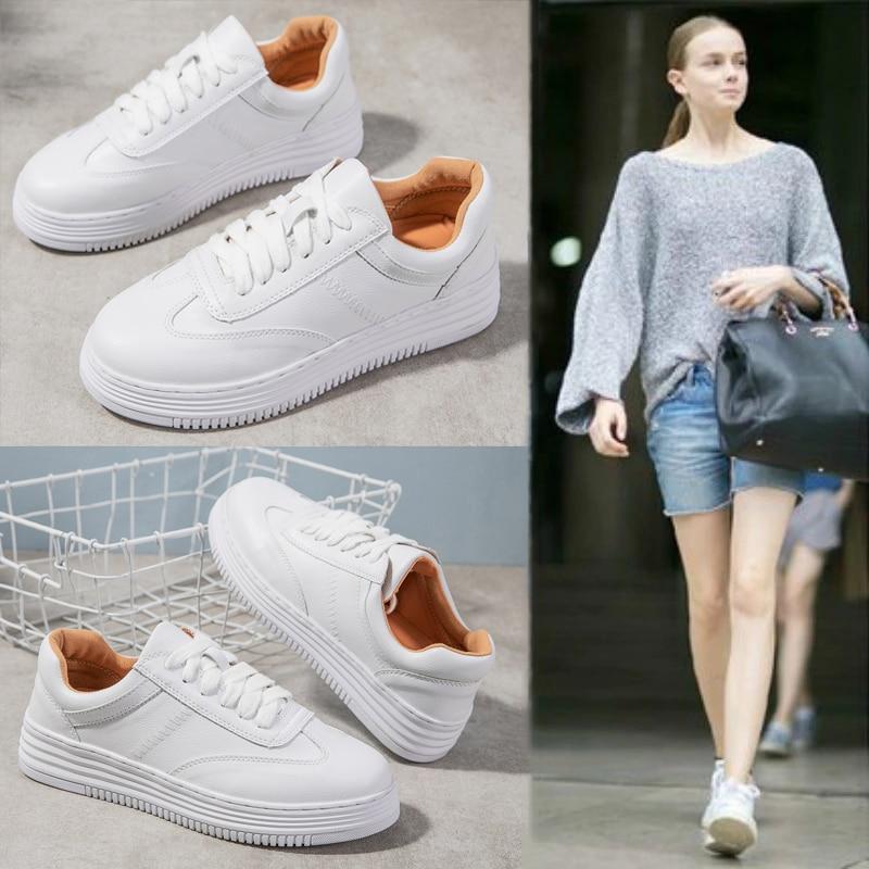 Kinky Cloth White Leather Chunky Sneakers