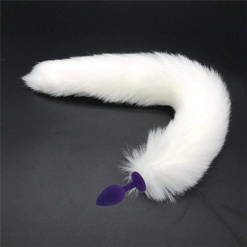 Kinky Cloth 200345142 White Snow Fox Tail Plug