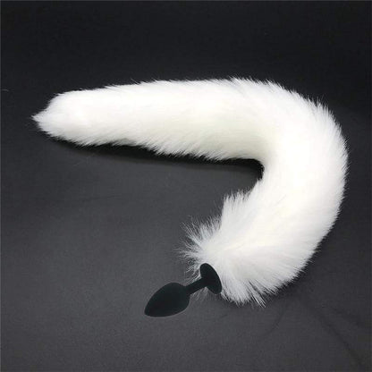 Kinky Cloth 200345142 Small 107 White Snow Fox Tail Plug