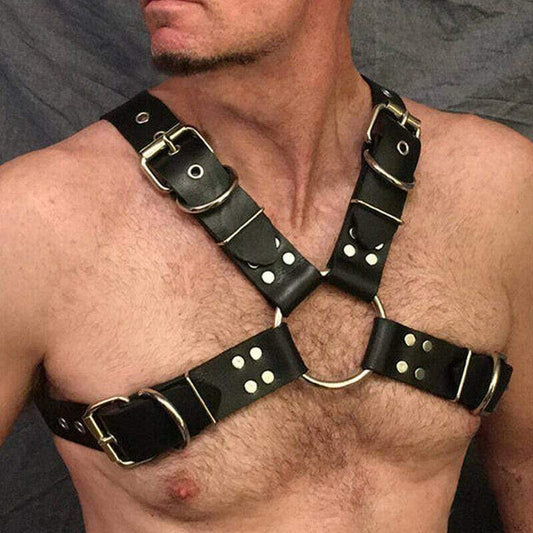 Kinky Cloth 200003585 Wide Leather Strap with Buckle Harness