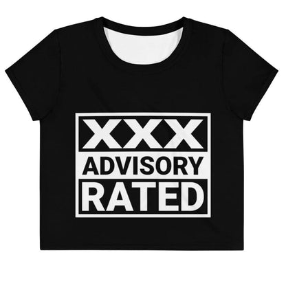 XXX Advisory Rated Crop Top Tee