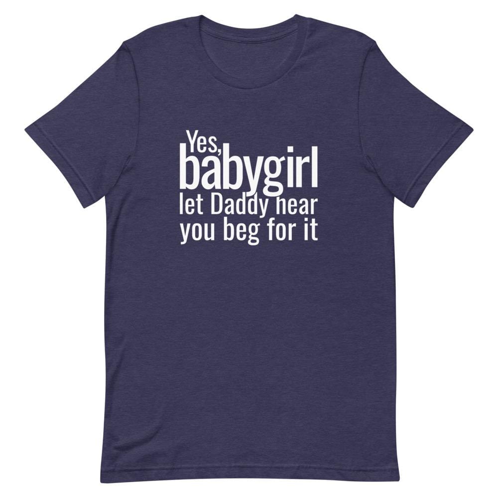 Kinky Cloth Heather Midnight Navy / XS Yes Babygirl T-Shirt