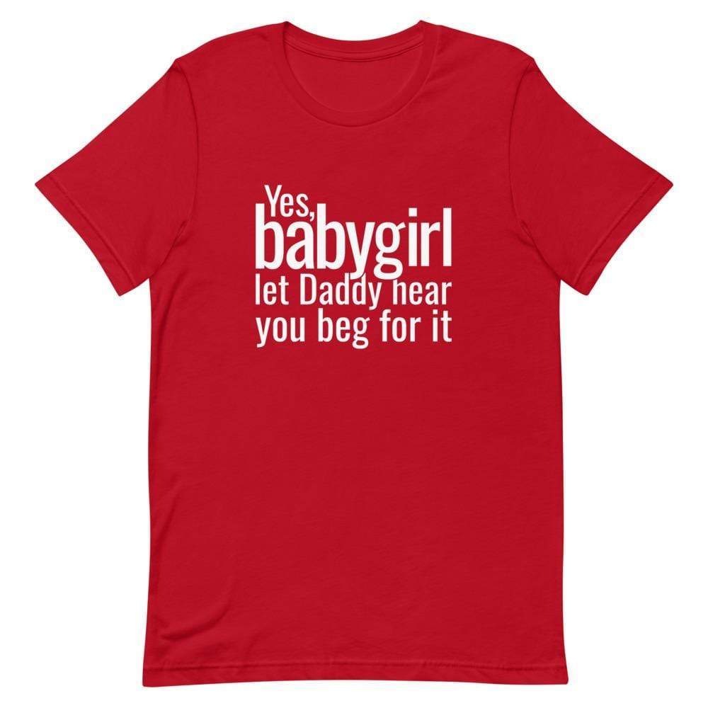 Kinky Cloth Red / S Yes Babygirl T-Shirt