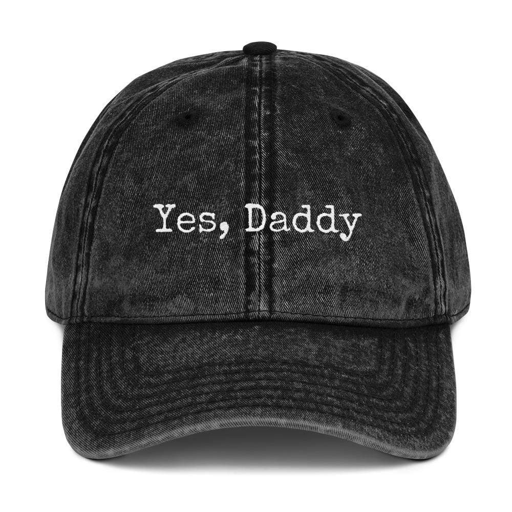 Kinky Cloth accessories Black Yes Daddy Vintage Cotton Twill Cap