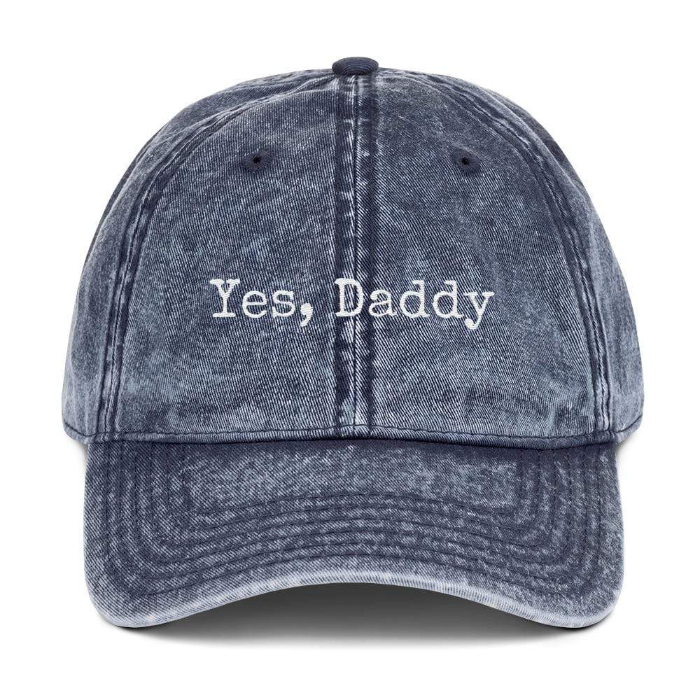 Kinky Cloth accessories Navy Yes Daddy Vintage Cotton Twill Cap