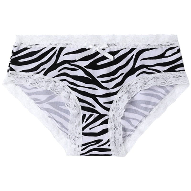 Kinky Cloth Zebra Print Lace Panty