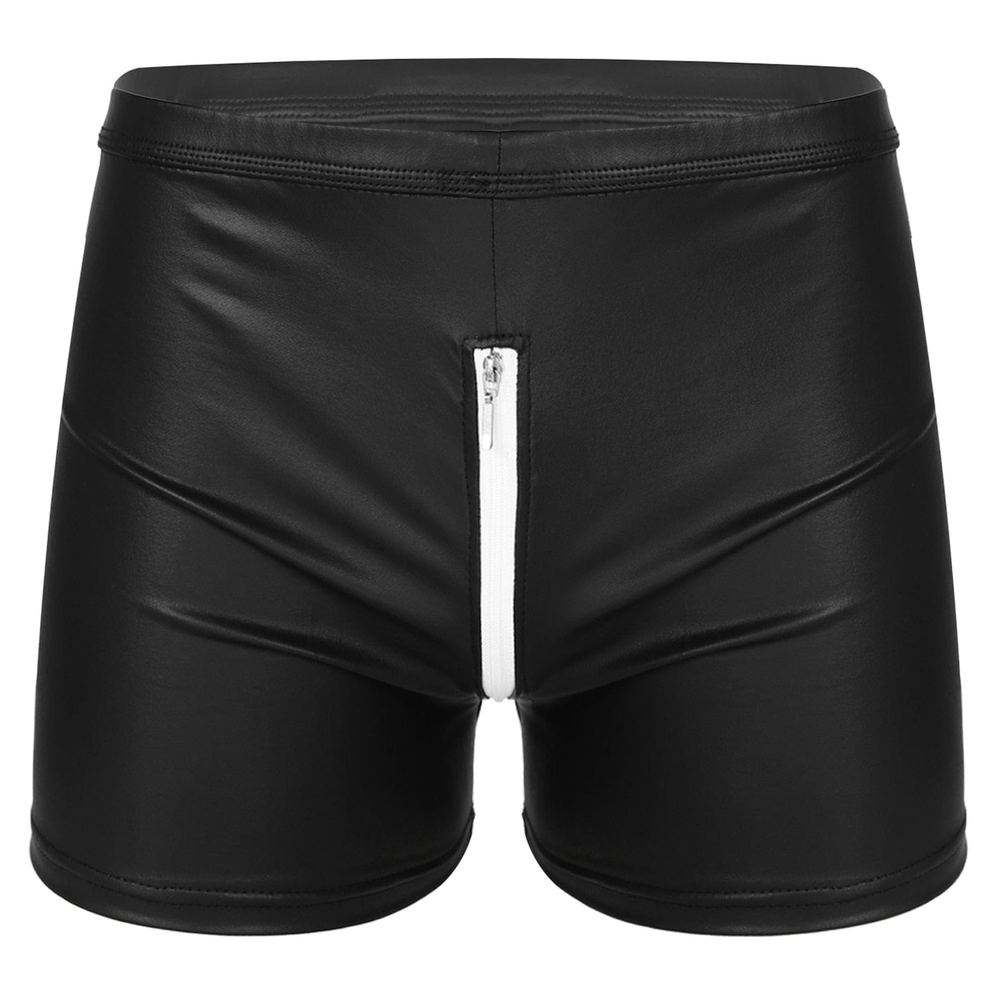 Kinky Cloth Black / M Zipper Crotch Boxers Shorts
